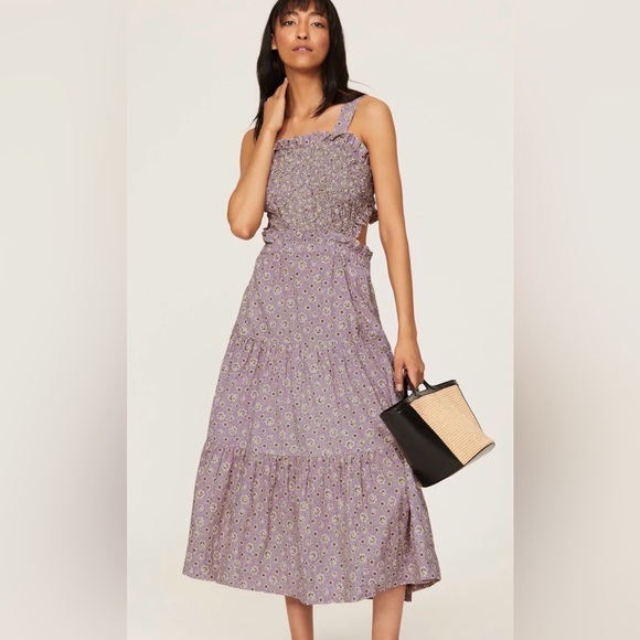 Sea New York Dresses & Skirts - Sea New York Ida Apron Midi Dress In Lilac